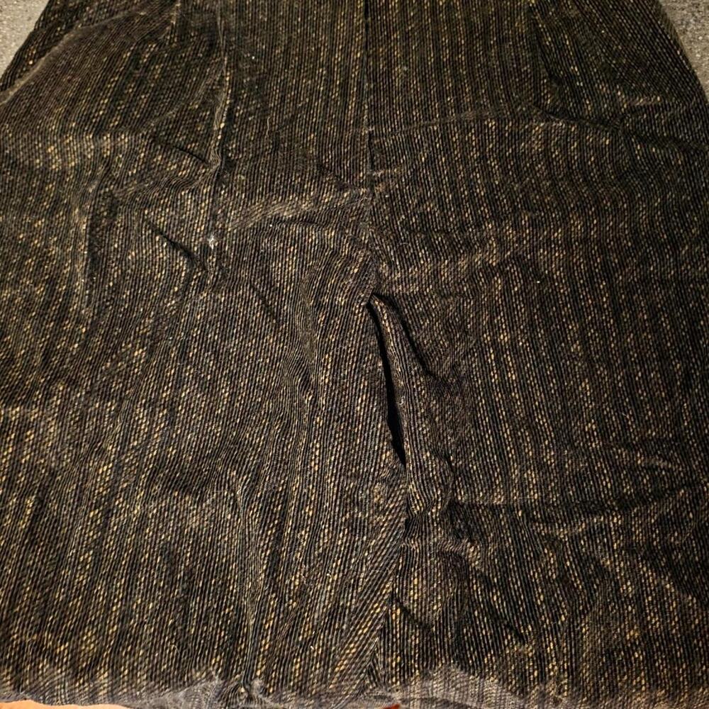 Black brown corduroy shorts